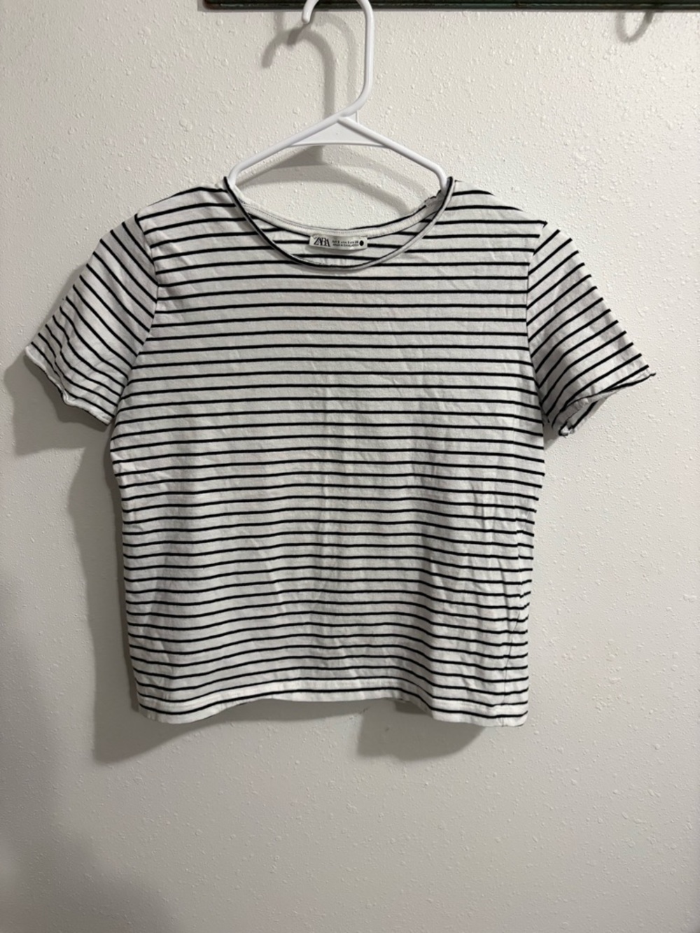 Zara Black & White Striped Tee